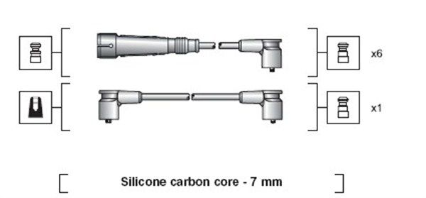 MAGNETI MARELLI Sytytysjohtosarja 941318111034